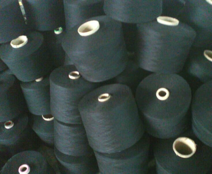 spun polyester yarn 20s/4 black