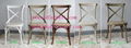 French style furniture wooden X chair