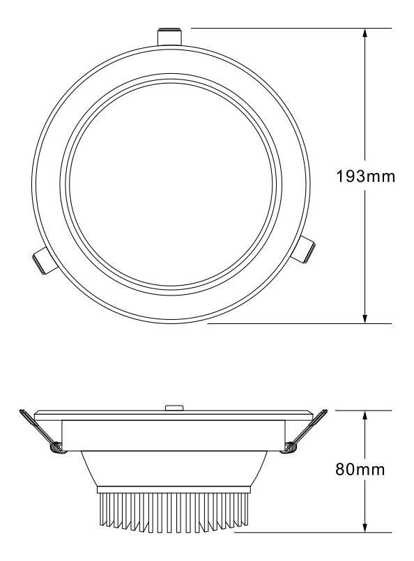 Downlight JZ-TD--3W 5W 7W 9W 15W 18W 5