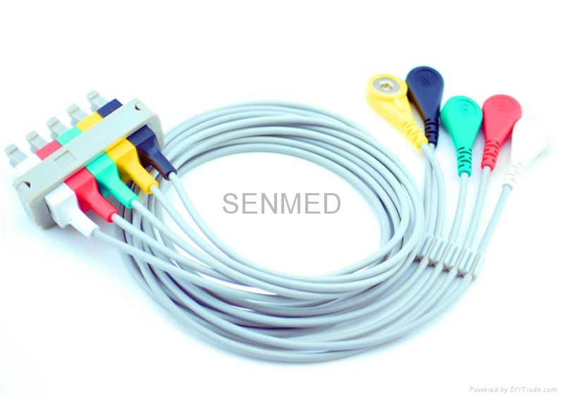 Philips® Twin Pin Compatible ECG Lead Set M1623A