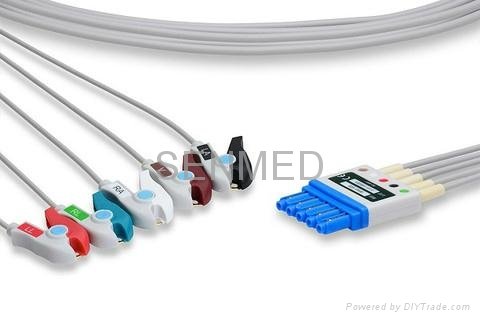 Philips® M1968A Compatible ECG Lead Set 3