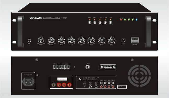 五分区带前置合并式定压功放(Y-650F)