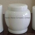 China Wholesale White Marble Urns For Ashes 1