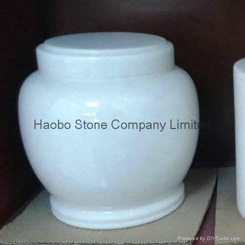 China Wholesale White Marble Urns For Ashes 2