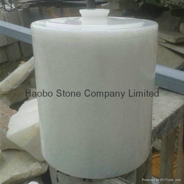 China Wholesale White Marble Urns For Ashes 3