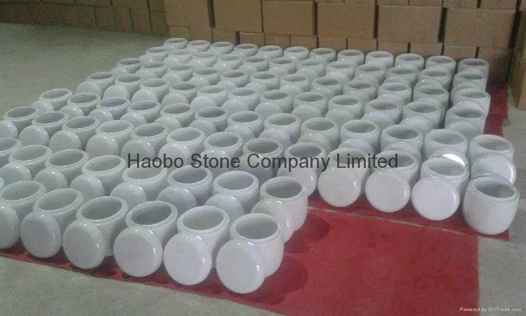 China Wholesale White Marble Urns For Ashes 5
