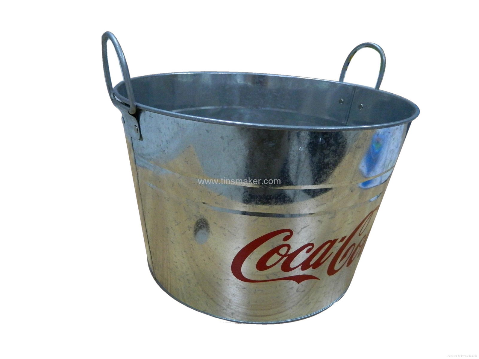 Cocacola ice tin bucket 2