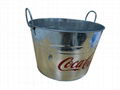 Cocacola ice tin bucket 2