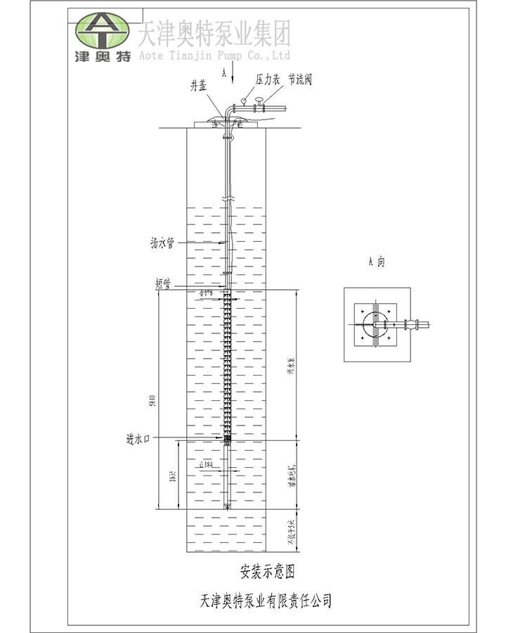 井工矿排水用的深井潜水泵 4