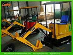 Popular selling 360 degree amusement kiddie rides excavator 