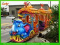 Deluxe electric rail train amusement kiddie rides hot sale 4