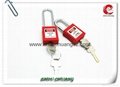 ZC-G21L Red stainless steel long shackle padlock  4
