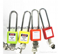 ZC-G21L Red stainless steel long shackle padlock  6