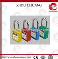 ZC-G01 38mm Steel  Shackle Safety Padlock, ABS Body Lockout Padlock 2