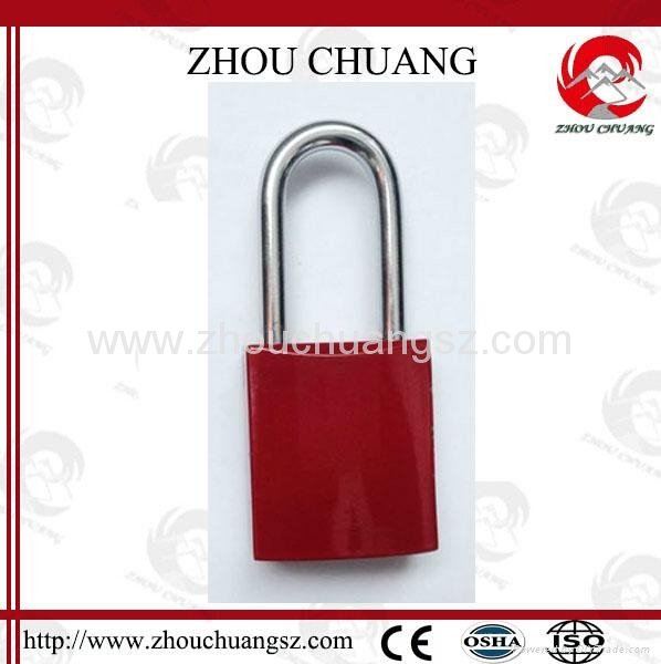 ZC- G61 Colorful Aluminum padlock with stainless steel shackle 2