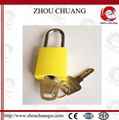 ZC- G61 Colorful Aluminum padlock with stainless steel shackle