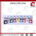 ZC-G01 38mm Steel  Shackle Safety Padlock, ABS Body Lockout Padlock 5