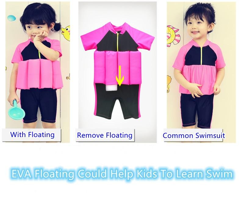 Qichuang Children's buoyancy swimsuit 5