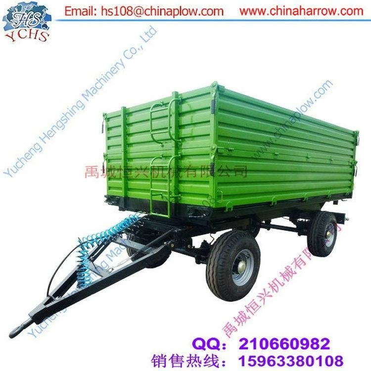 8 ton double axle farm trailer with ISO9001