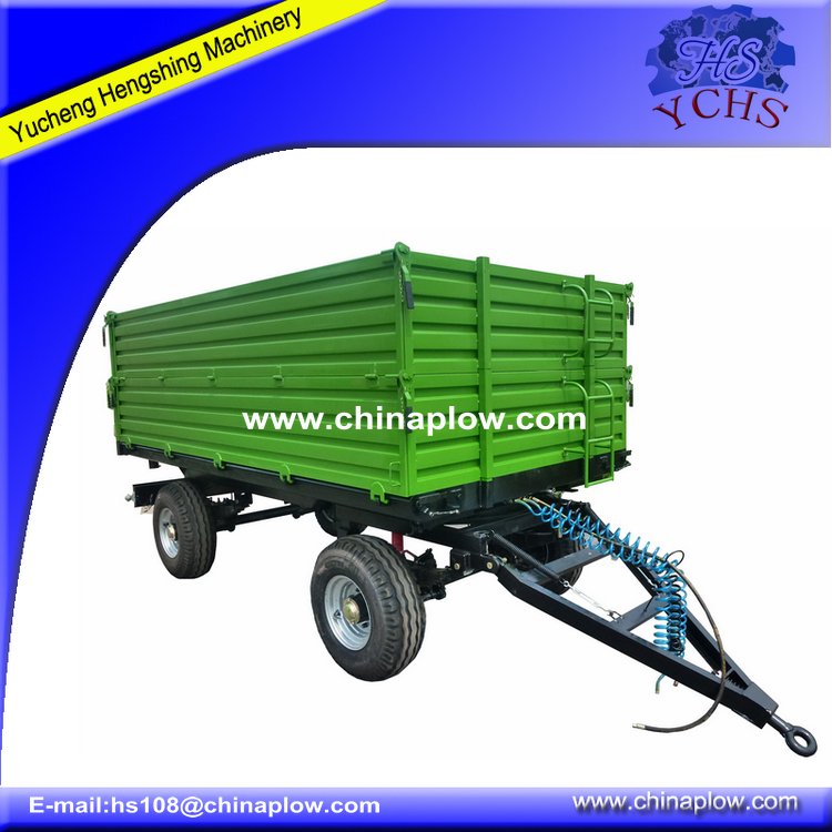 8 ton double axle farm trailer with ISO9001 5