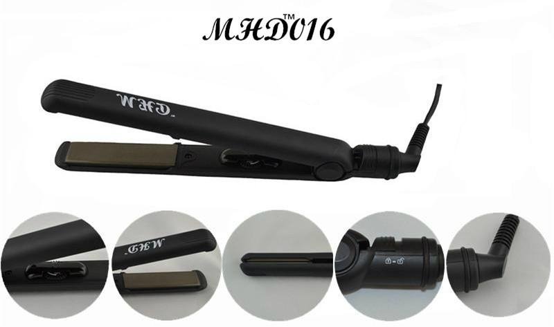 MHD professional tourmaline ceramic hair straightener hair flat iron with LCD