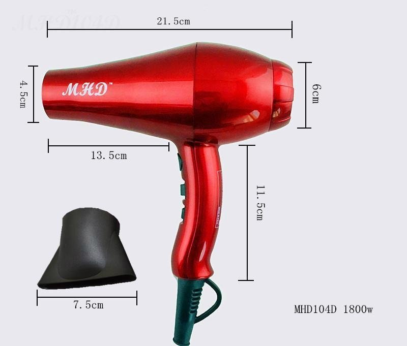   MHD hot selling 1875W professional DC motor hair dryer     Price: US $23.60 / 