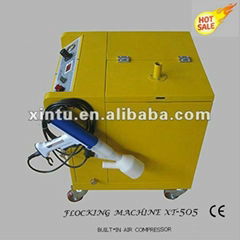 Electrostatic flocking machine