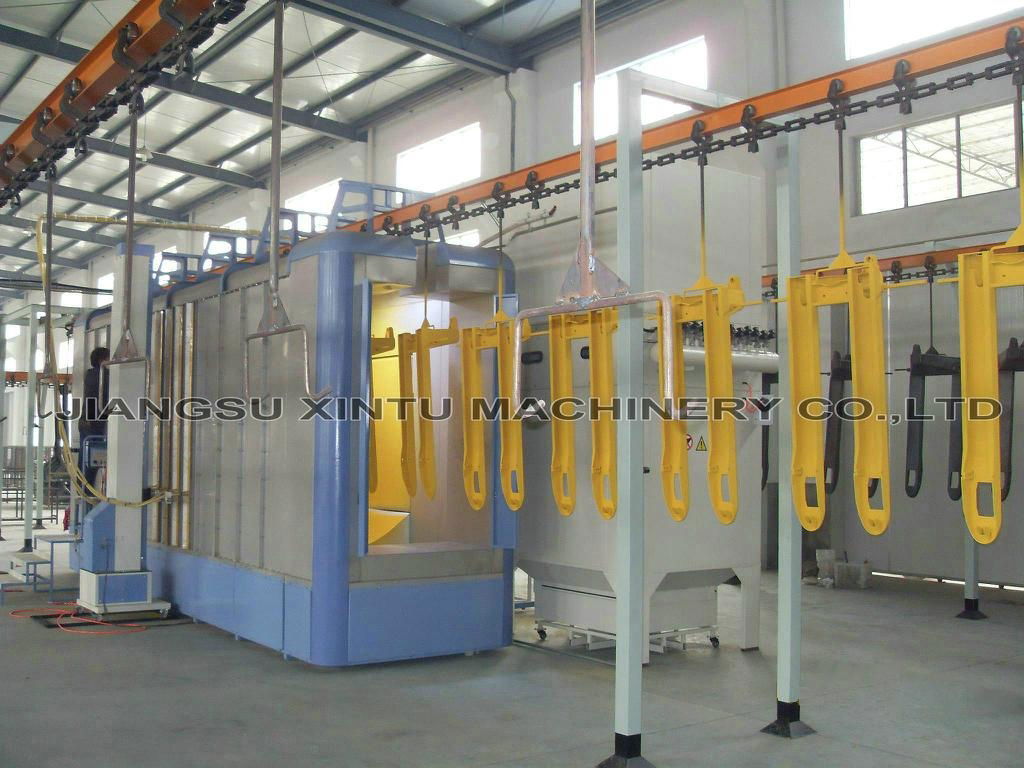  Automatic powder coating spray booth 