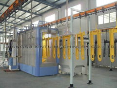  Automatic powder coating spray booth 