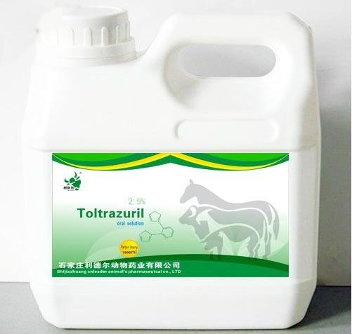 Veterinary medicine toltrazuril 2.5% oral solution 
