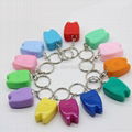lovely mint flavor tooth shape dental floss with keychain