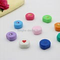 mini cute round shape dental floss for gift 10m 2