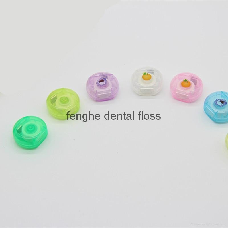 Mini round shape dental floss approved FDA and ISO9001 can do OEM 4