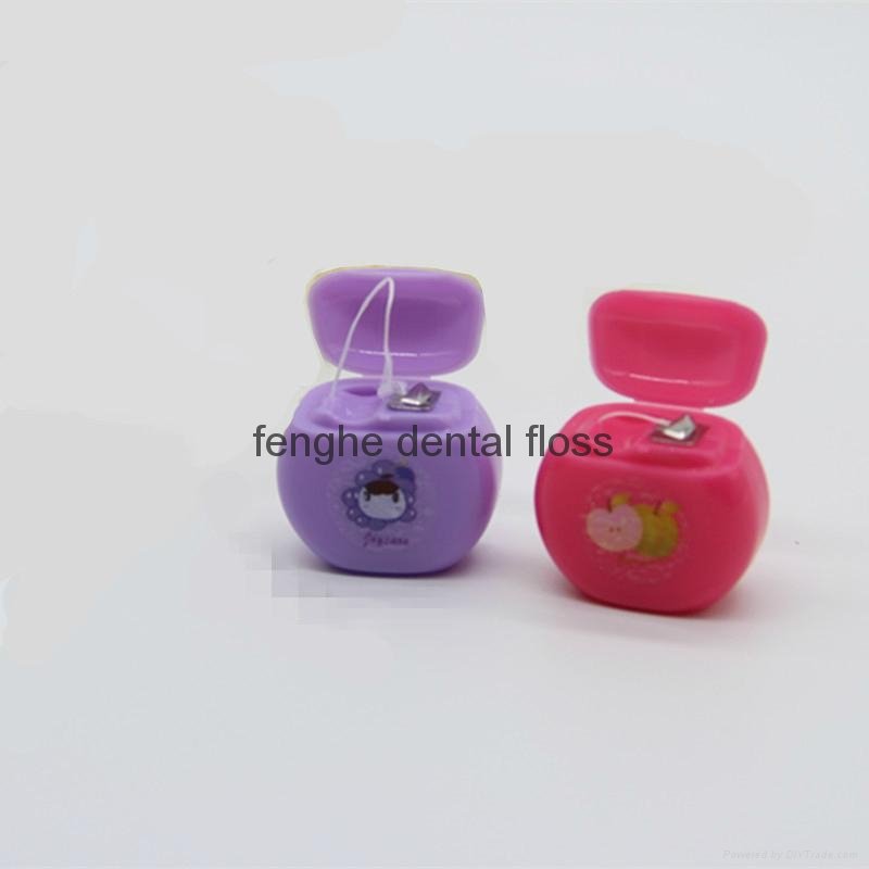 Mini round shape dental floss approved FDA and ISO9001 can do OEM
