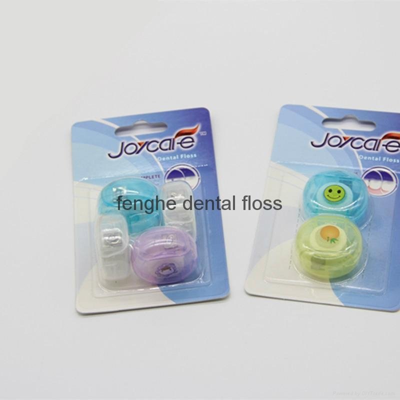 Mini round shape dental floss approved FDA and ISO9001 can do OEM 5