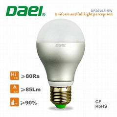 1USD Promtion LED bulb 5W E27 CRI>80Ra