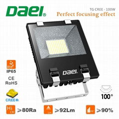 IP65 Waterproof 100 watt led flood light Meanwell driver 3 years warranty CE&ROH