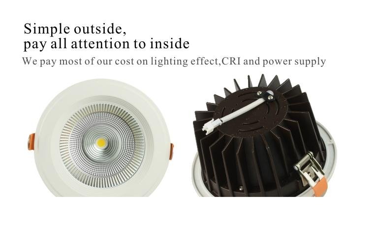 Promotion downlight 15w COB down light dimmable CREE leds with Super bright 4