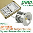 Daei Brand Temmokus series 6pcs/set cabinet light led mini 3w spot lights Super 