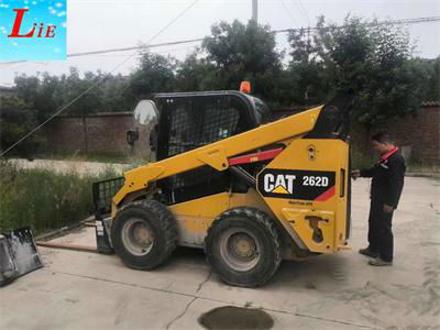 China skid steer bucket sweeper,pickup sweeper for skid loader 5
