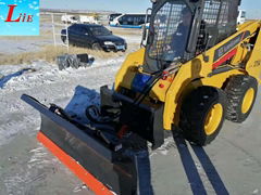 China skid steer snow blade wheel loader