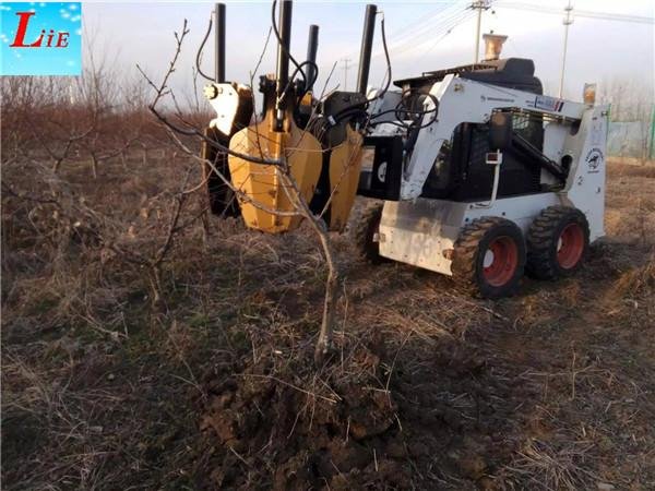China skid steer tree removal skid steer tree transplanter attachments 3