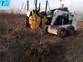 China skid steer tree removal skid steer tree transplanter attachments