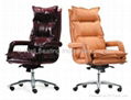 Office chairs High back black multifunction leather  1