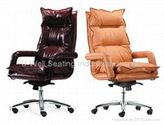 Office chairs High back black multifunction leather 