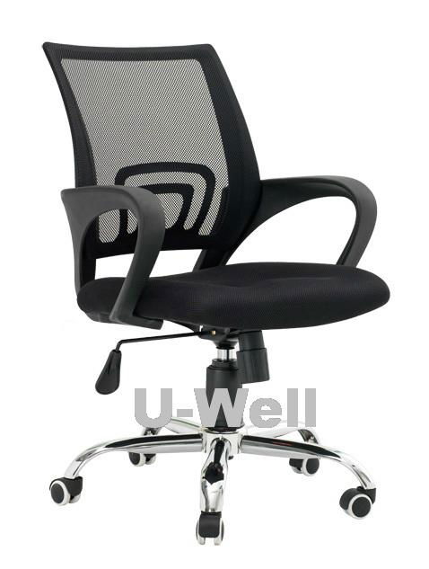black mid back mesh swivel typist computer office chairs promotion new