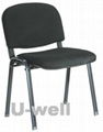 2015 Promotion four leg metal fabric stackable church student public chair 1