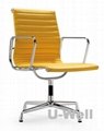 2015 Mid back leather eames aluminum office chair factory suppliers 3
