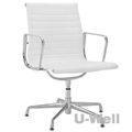 2015 Mid back leather eames aluminum office chair factory suppliers 4