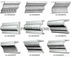 Decorative Wall Line GRC Cornice Moulding For Architecture Exterior Design